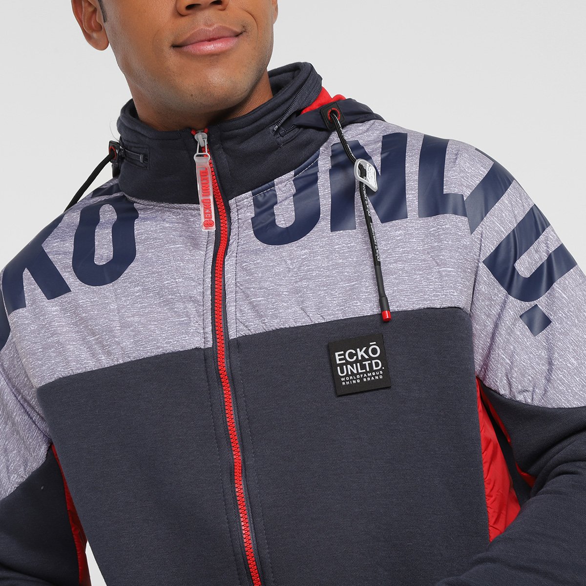 Jaqueta Moletom Ecko Com Capuz Masculina - Tam: GG - 2
