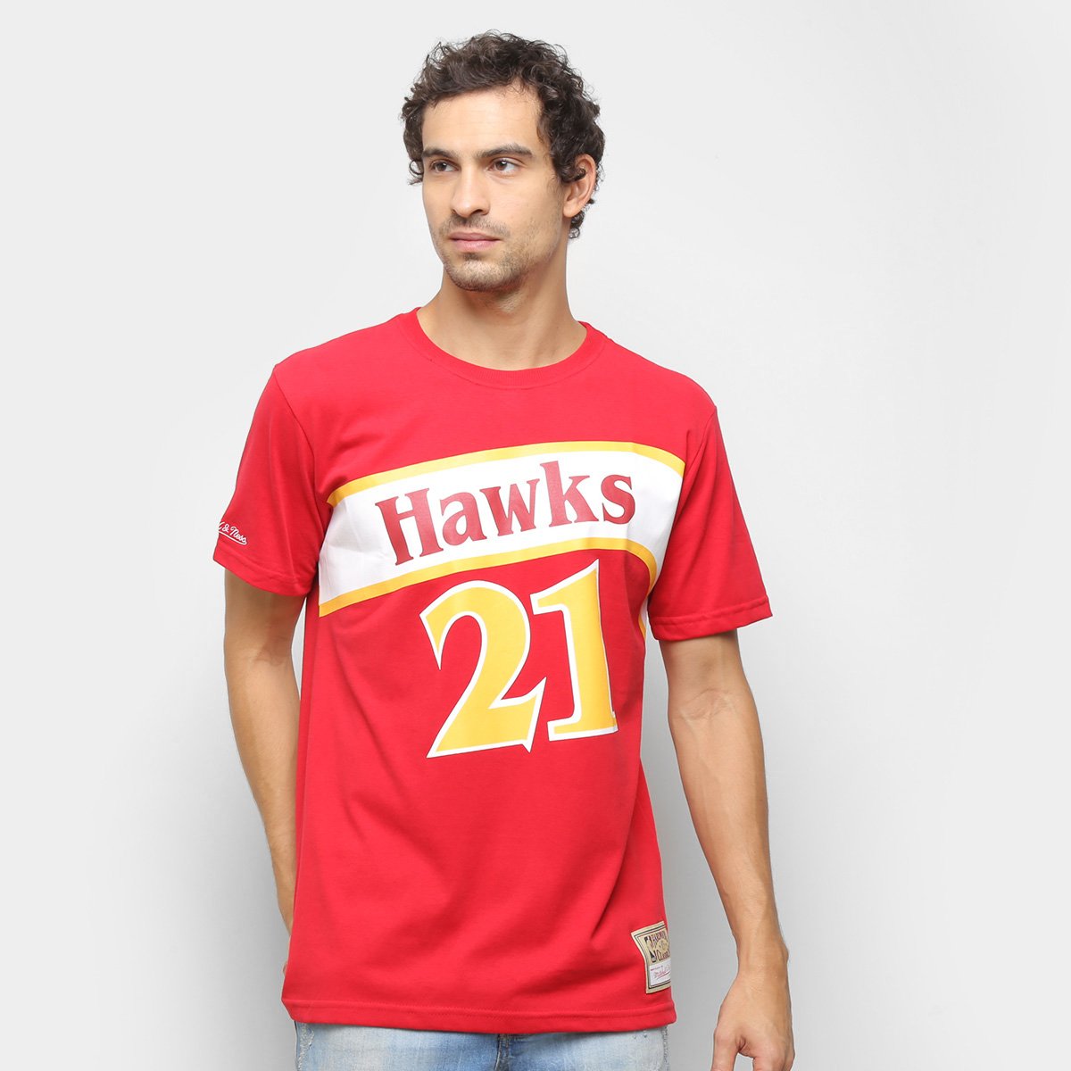 Camiseta Atlanta Hawks Wilkins Mitchell & Ness Masculina