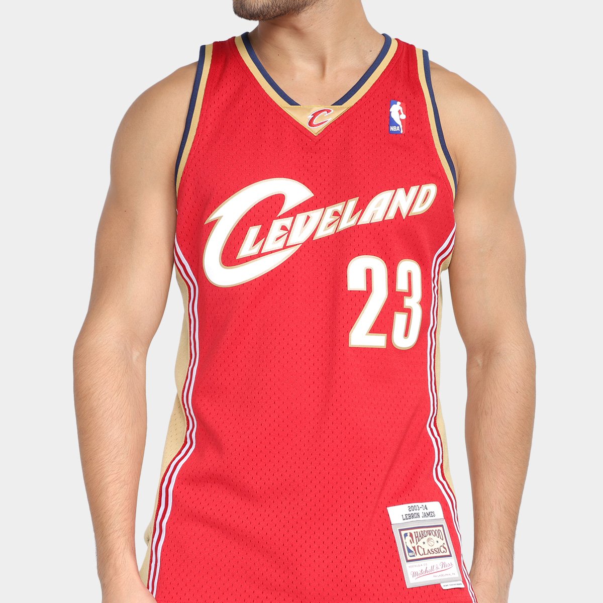 Regata Cleveland Cavaliers Lebron James Mitchell & Ness Road Masculina - Tam: G - 2