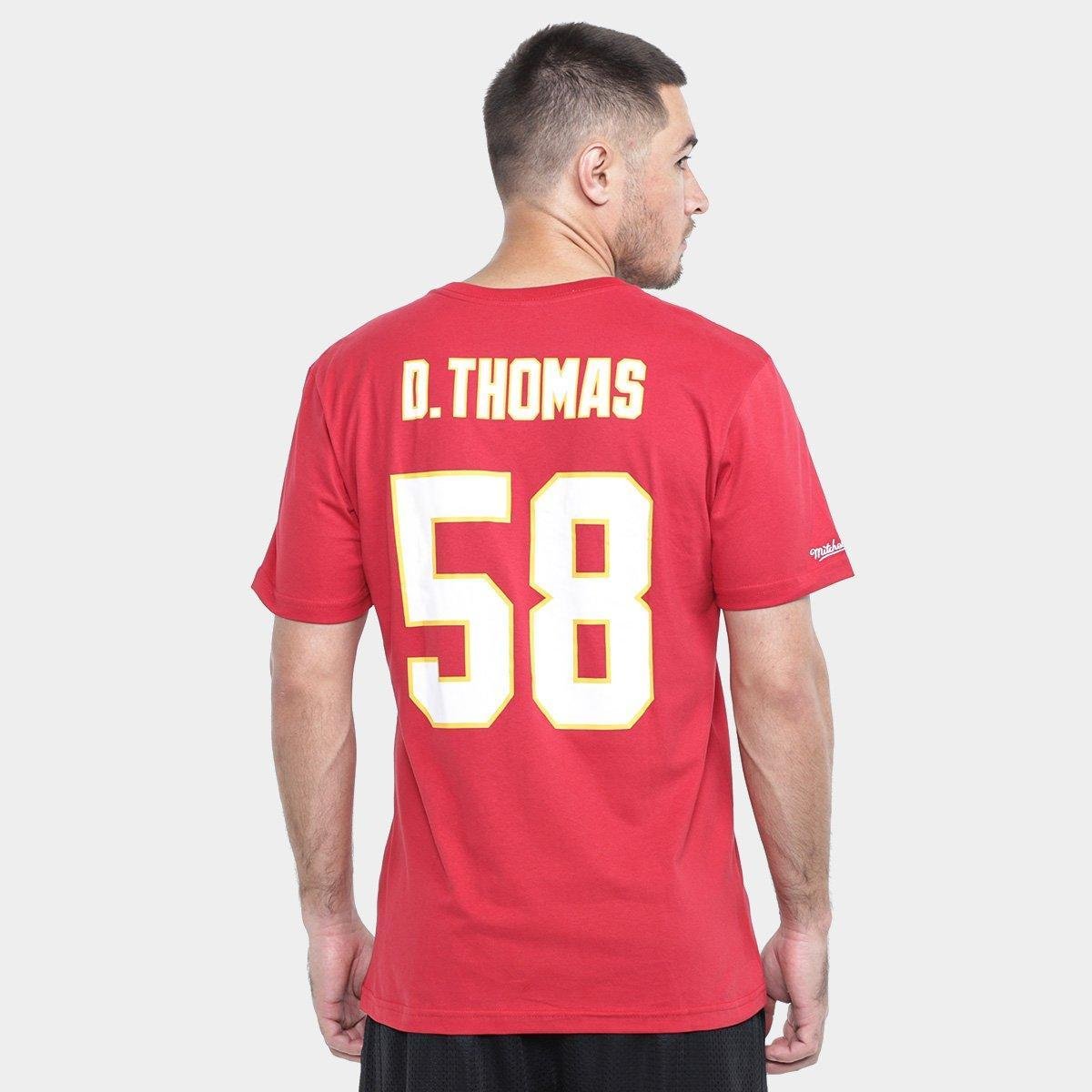 Camiseta Mitchell & Ness Kansas City Chiefs Thomas Masculina - Tam: P - 1