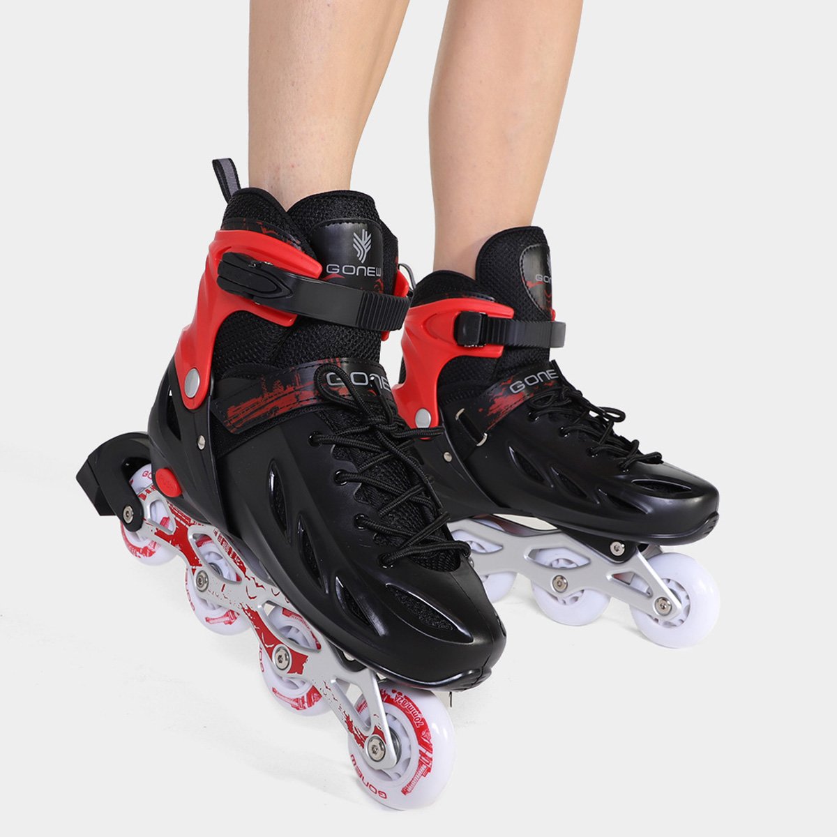 Patins Gonew Fitness Flexx Pró InLine ABEC-9 - 64MM - Tam: 31/34 - 2