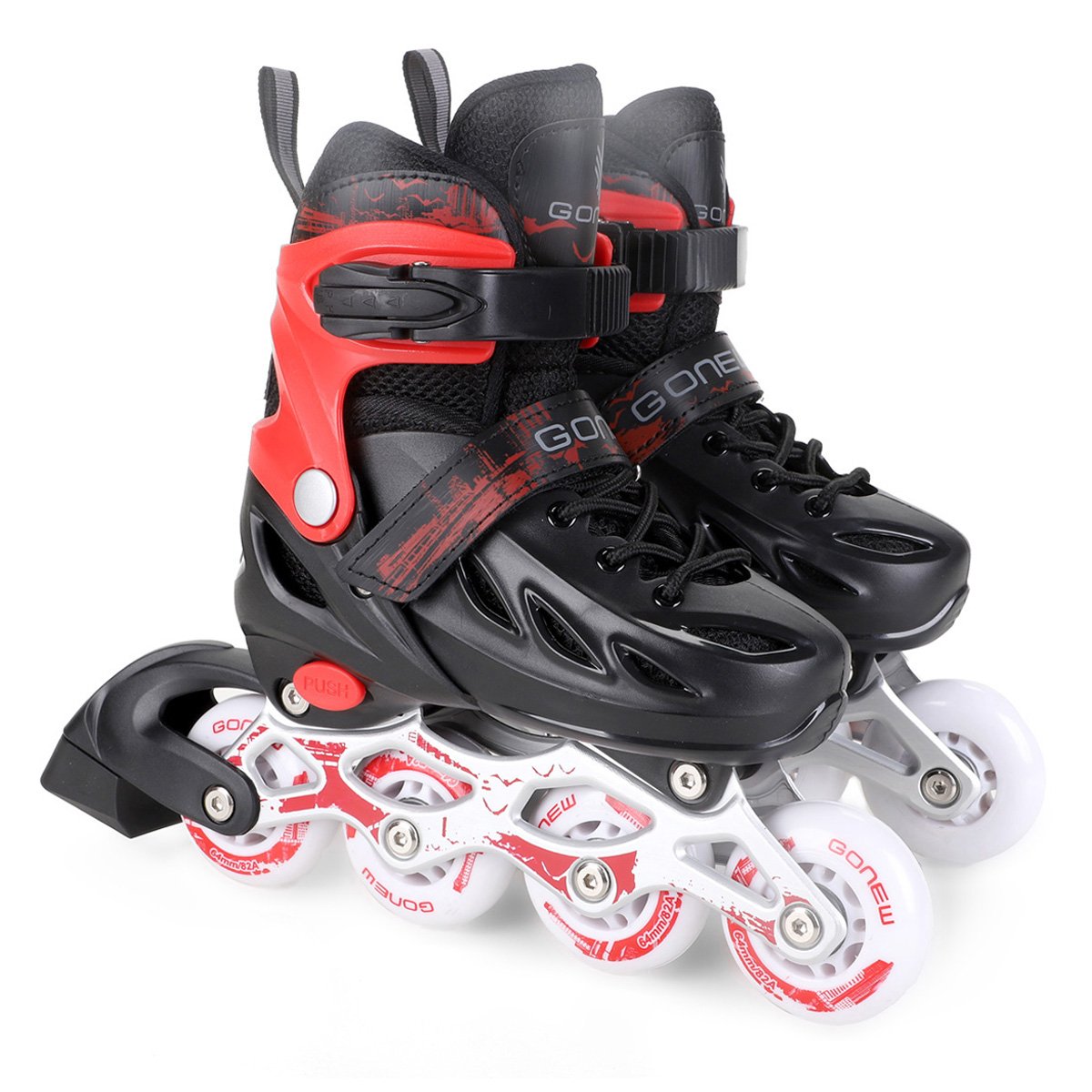 Patins Gonew Fitness Flexx Pró InLine ABEC-9 - 64MM - Tam: 31/34 - 3