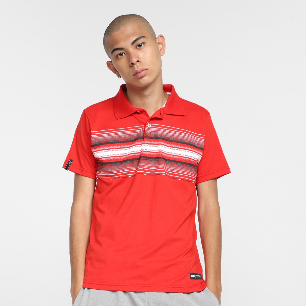 Camisa Polo HD Stripes Masculina