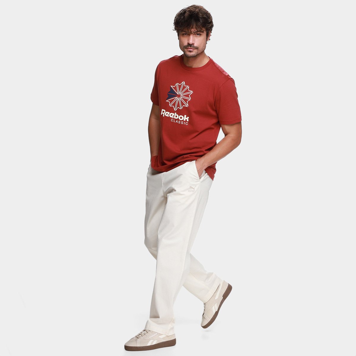 Camiseta Reebok Oportunity Star Crest Masculina - Tam: P - 3