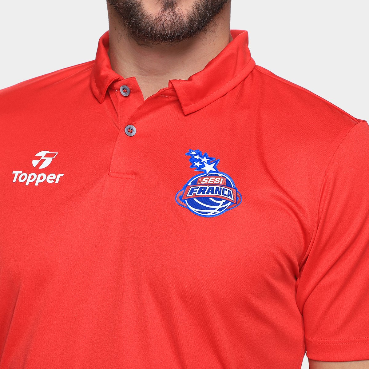 Camisa Polo Topper Franca Passeio Masculina - Tam: P - 2