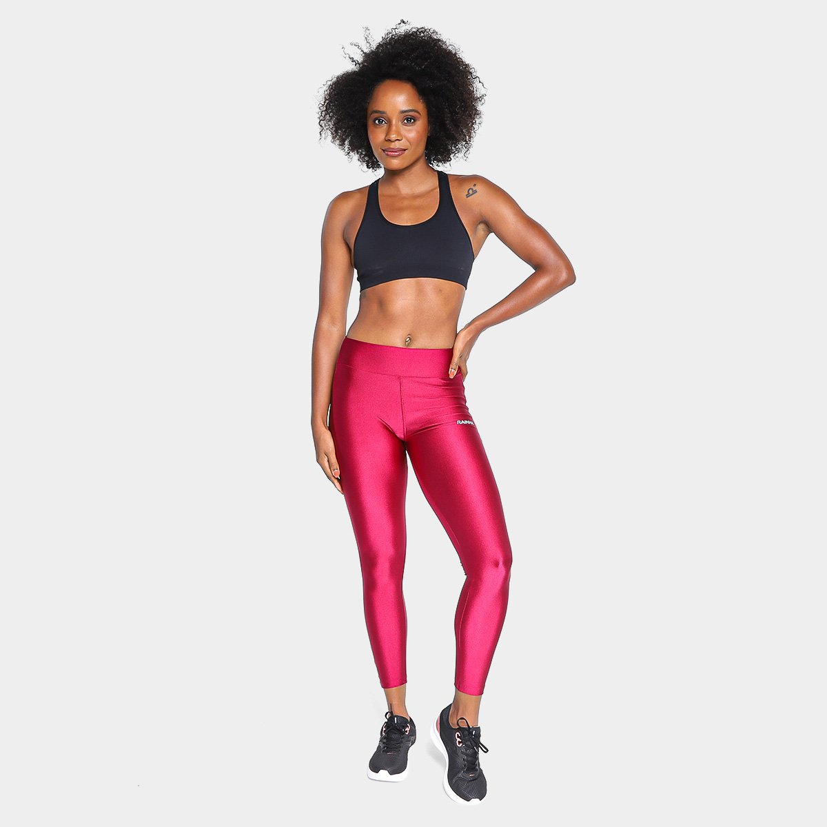 Calça Legging Rainha Joy Fashion Glossy Feminina - Tam: M - 3