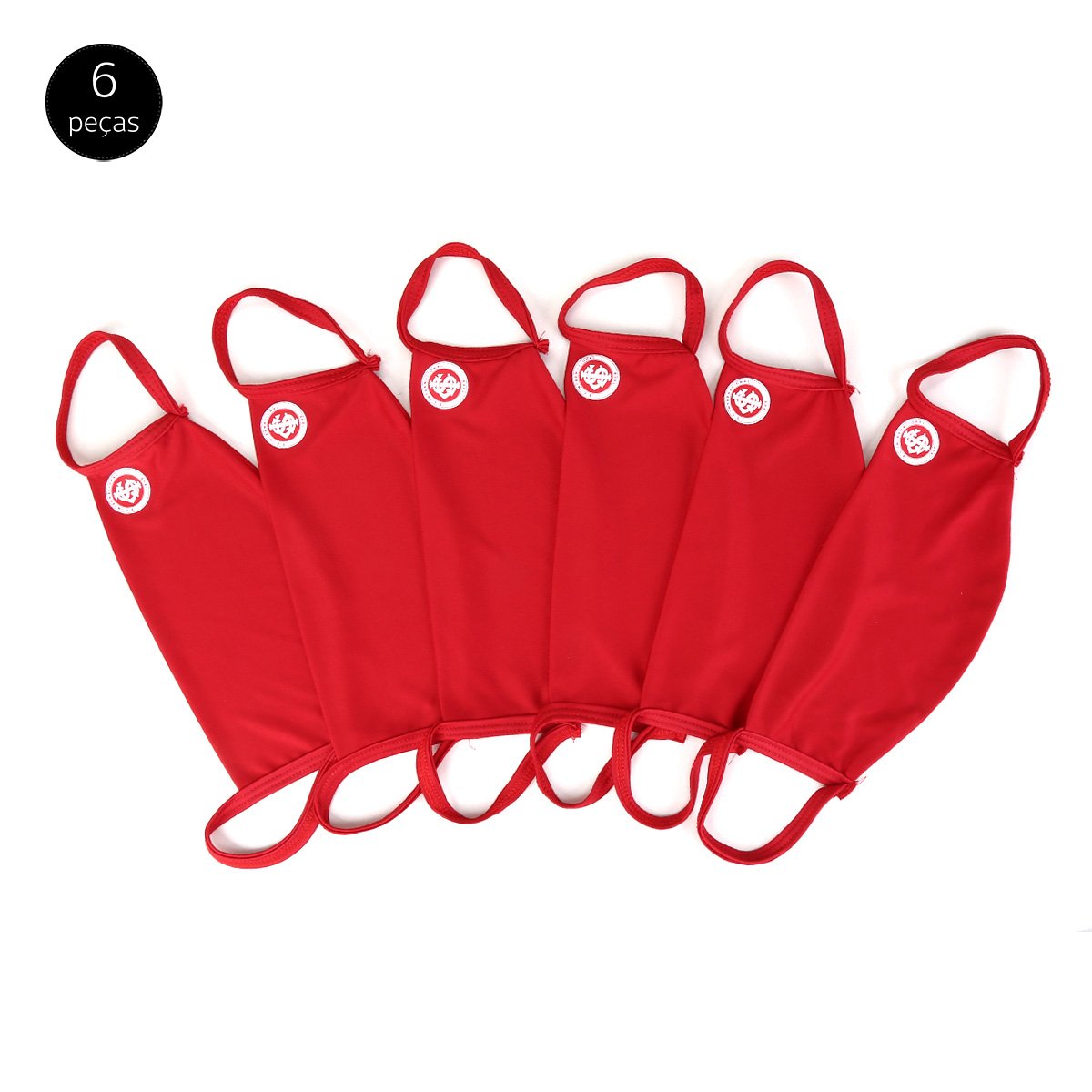 Kit de Máscaras de Proteção Juvenil Internacional Laváveis - 6 Unid