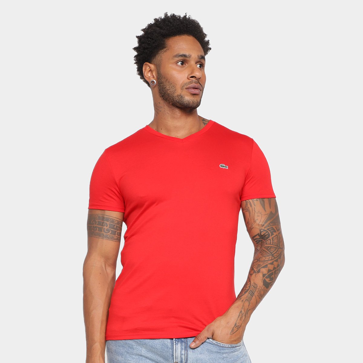 Camiseta Lacoste Logo Masculina