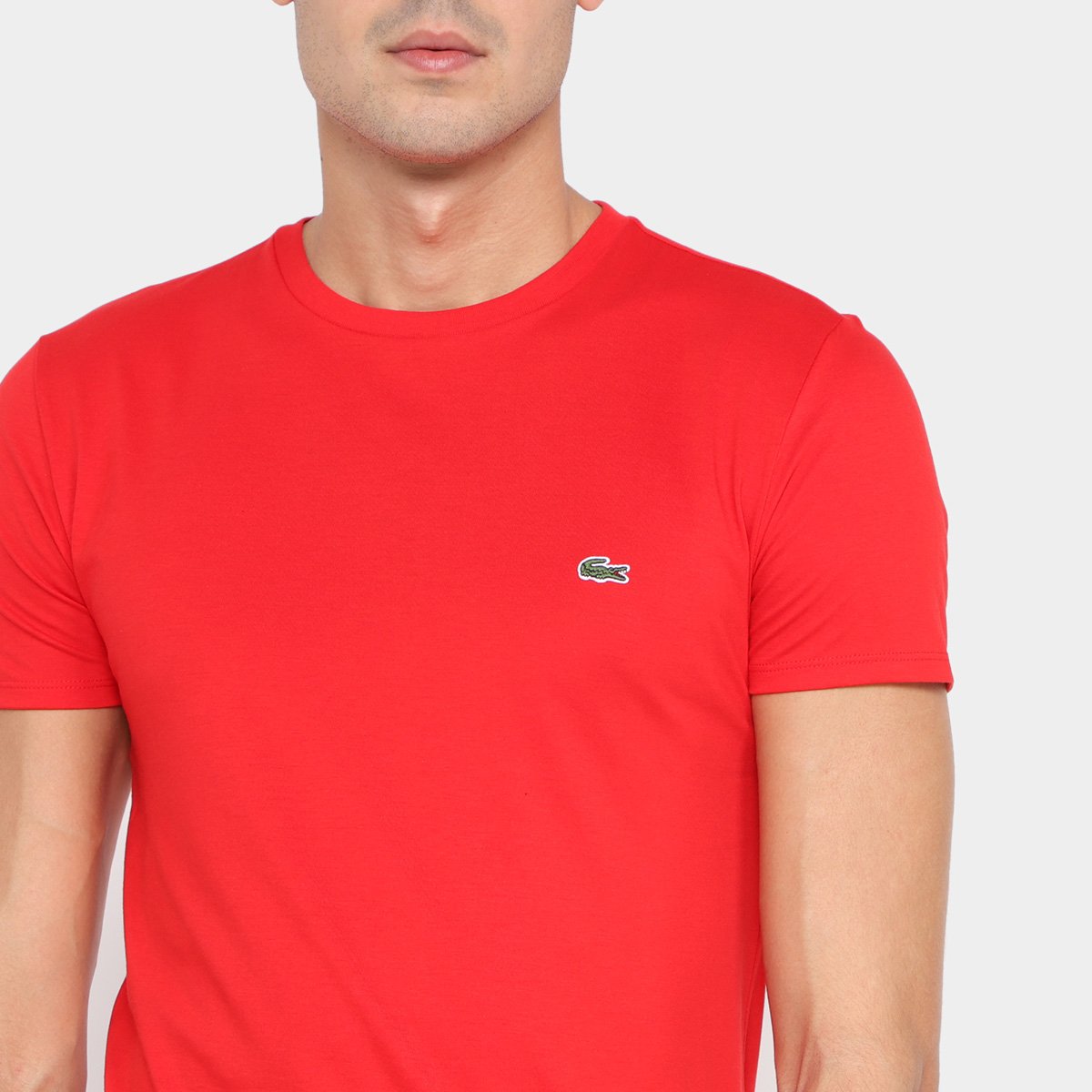 Camiseta Lacoste Logo Masculina - Tam: GG - 2