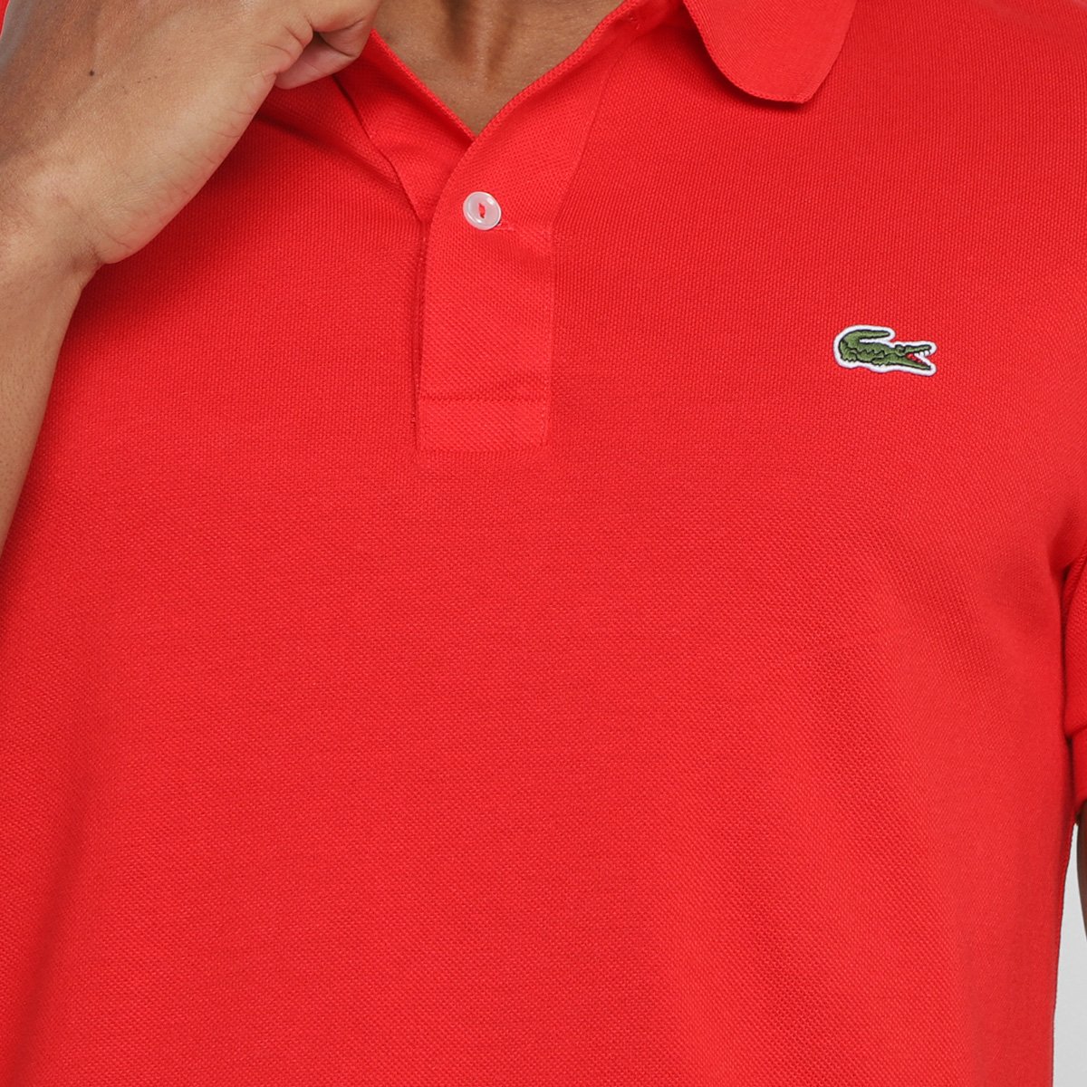 Camisa Polo Lacoste Slim Fit Piquet Masculina
