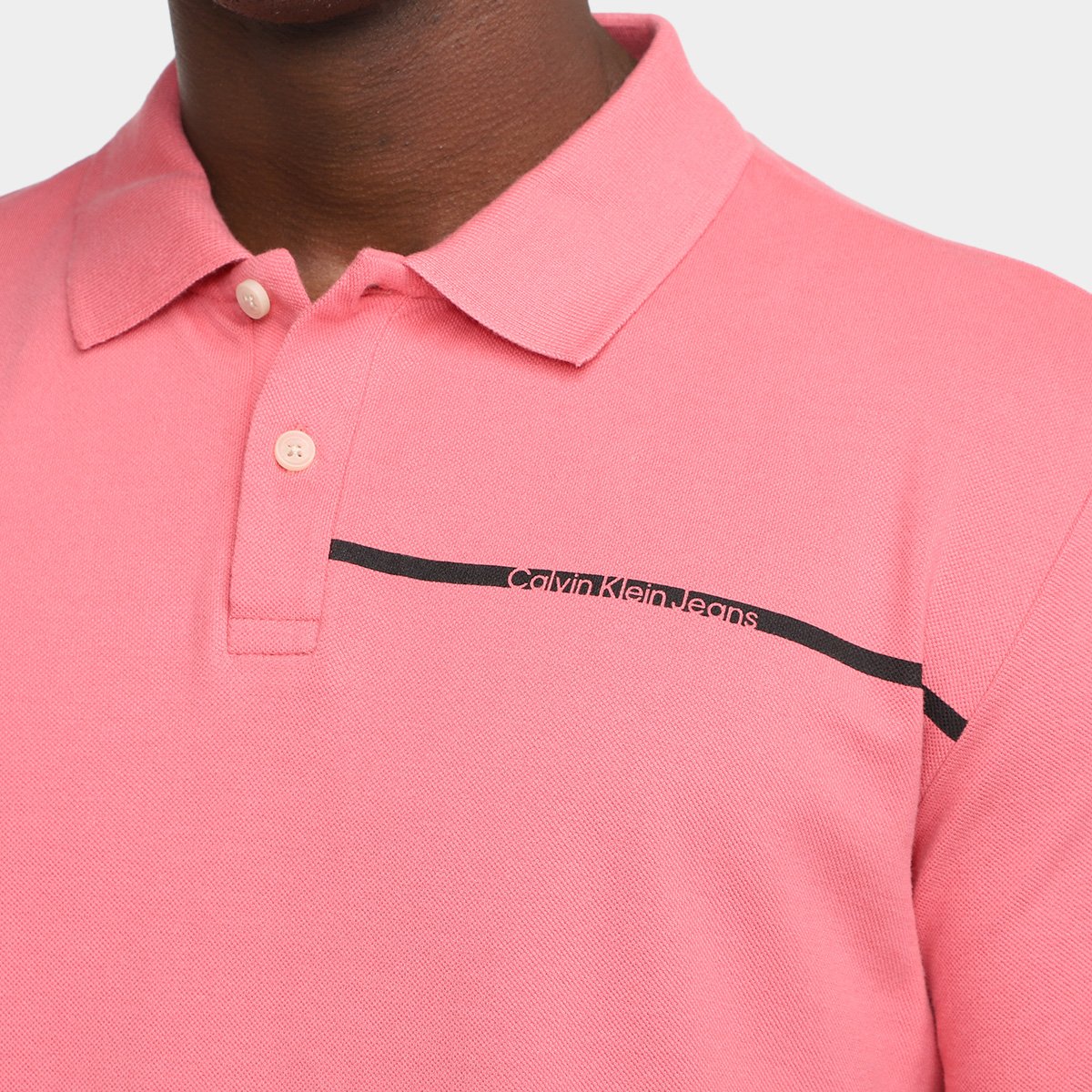 Camisa Polo Calvin Klein Palito Masculina - Tam: M - 2