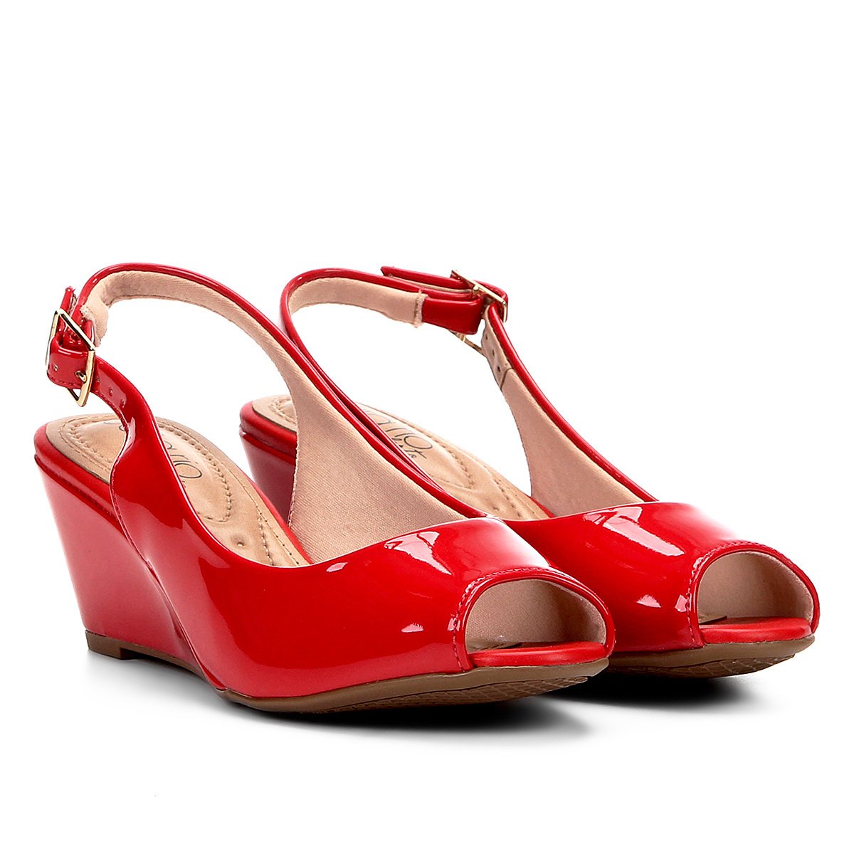 peep toe beira rio conforto