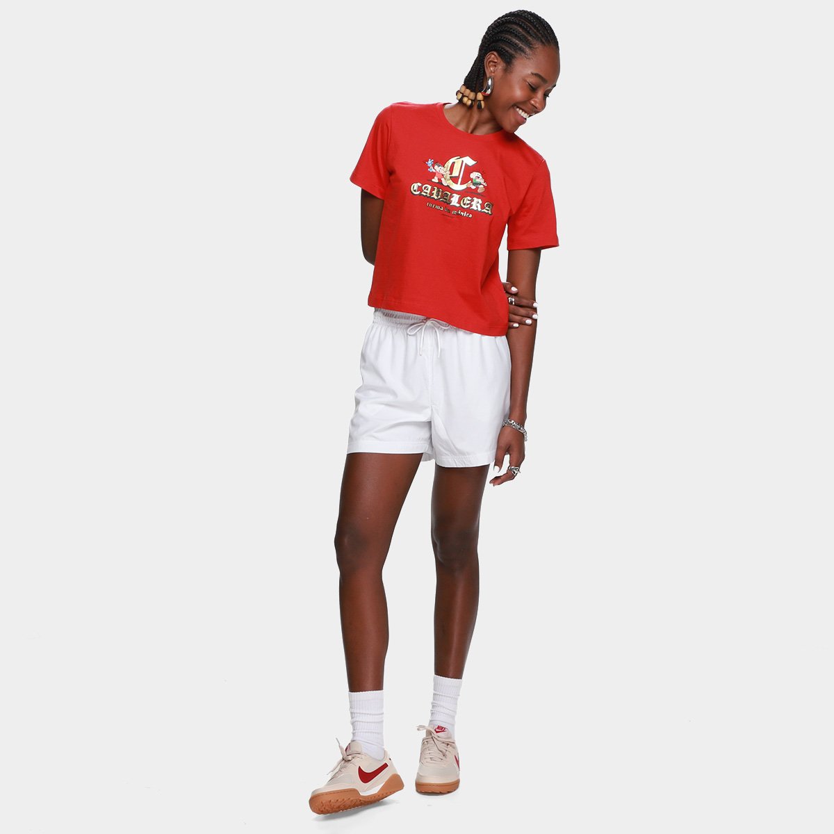 Camiseta Cavalera Folded Dupla e Sansão Feminina - Tam: P - 3