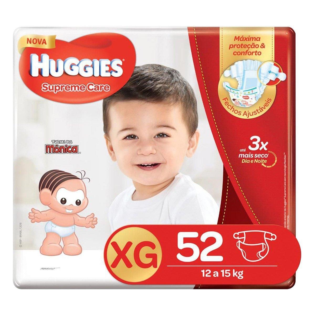 Fralda Huggies Turma da Mônica Supreme Care