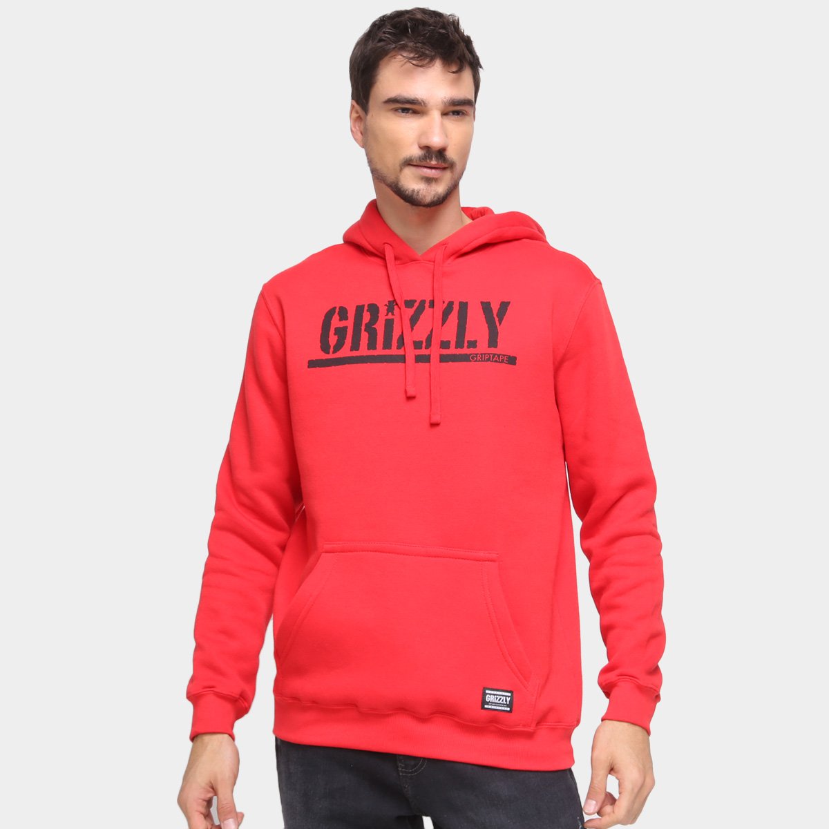 Moletom Grizzly Estampado C/ Capuz Masculino