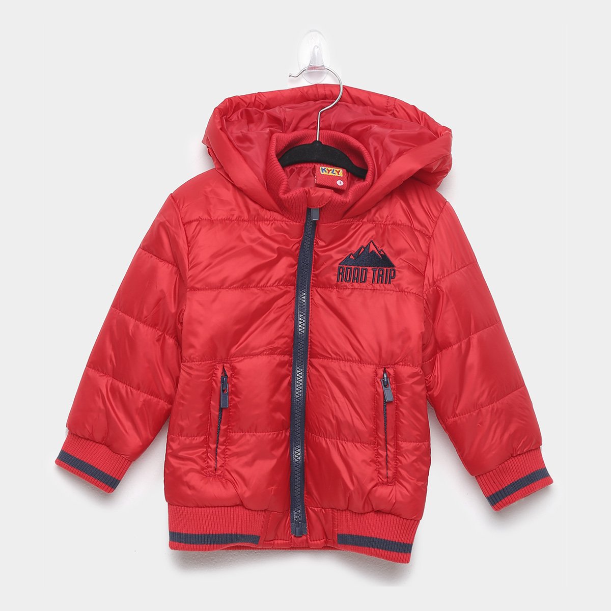 Jaqueta Infantil Kyly Puffa Com Capuz Road Trip Masculina