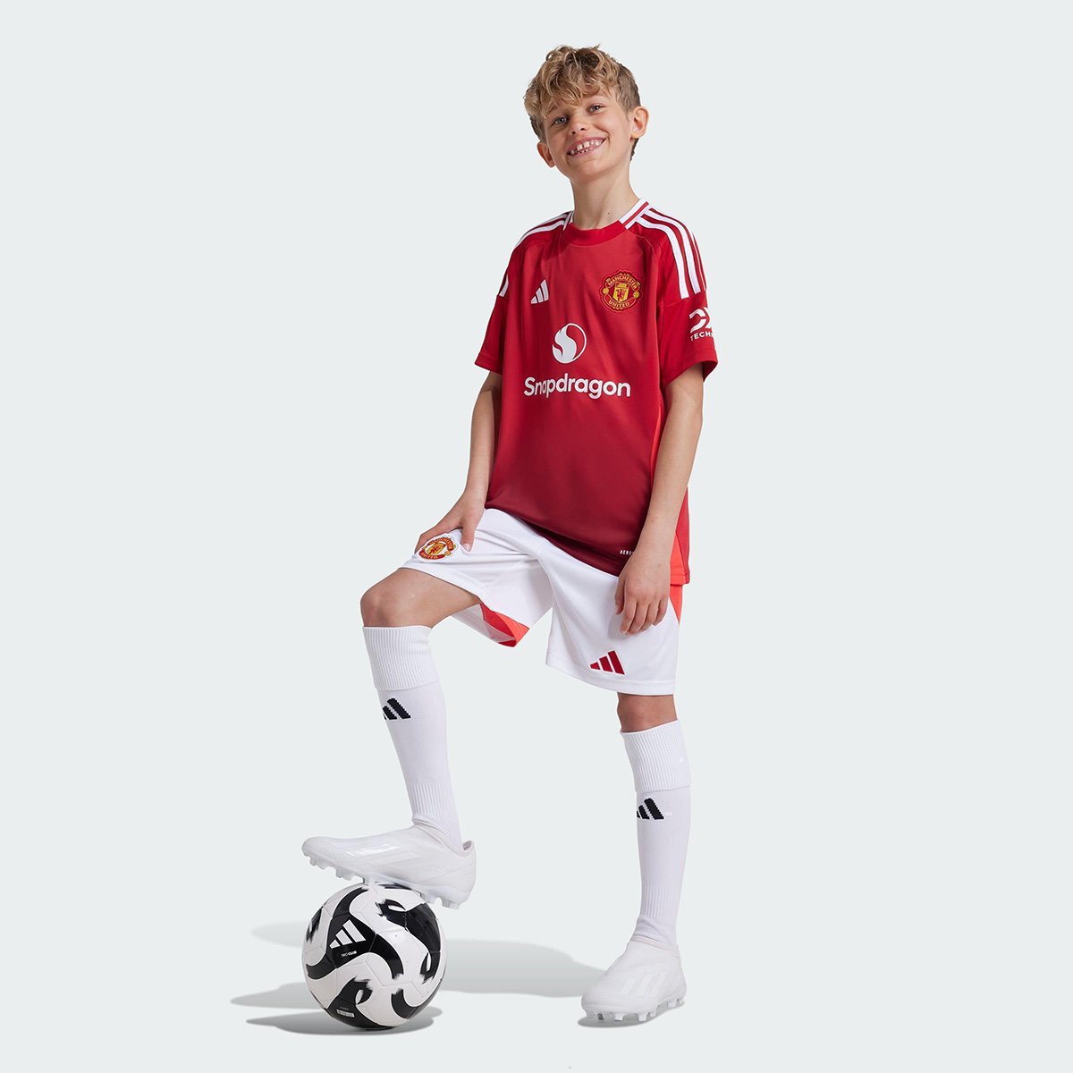 Camisa Manchester United Infantil Adidas Home Torcedor 24/25 s/n° - Tam: 7/8A - 4
