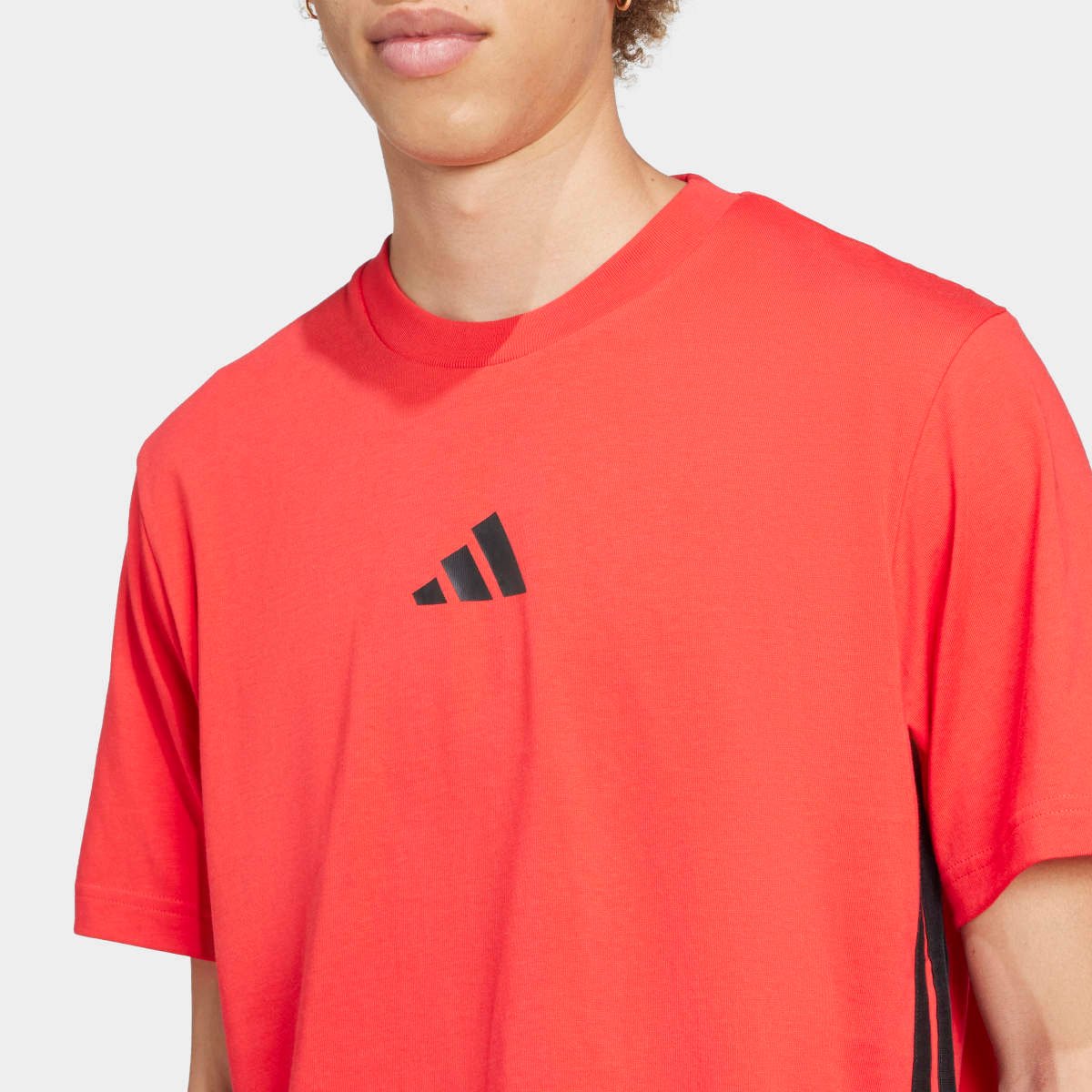 Camiseta Adidas 3 Listras Stretch Masculina - Tam: P - 2