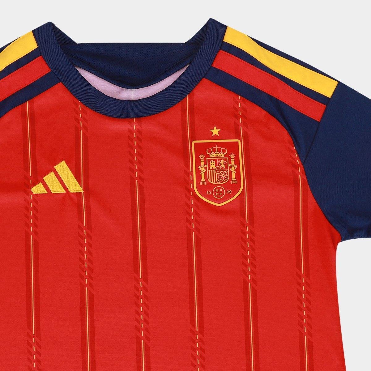 Camisa Seleção Espanha Home Torcedor 2026 s/n Adidas Feminina - Tam: P - 5