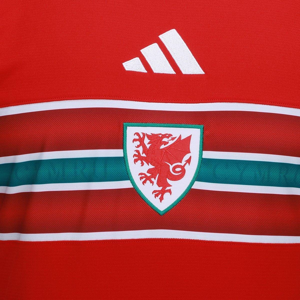 Camisa Seleção Pais de Gales Home Torcedor 2026 s/n Adidas Masculina - Tam: P - 2
