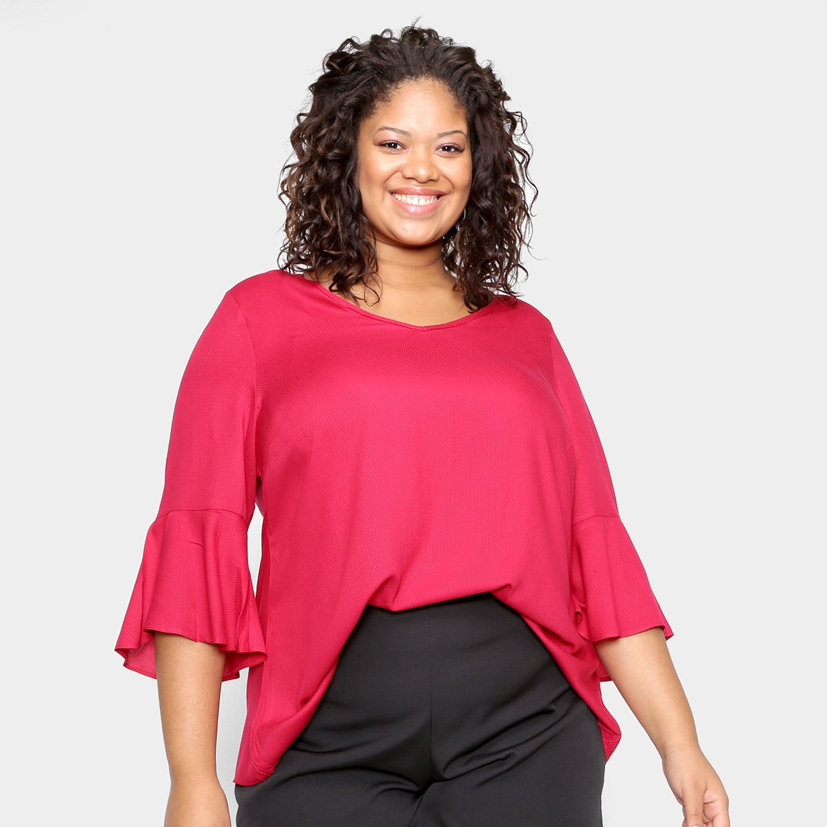 Blusa Wee! Plus Size Manga Sino Feminina