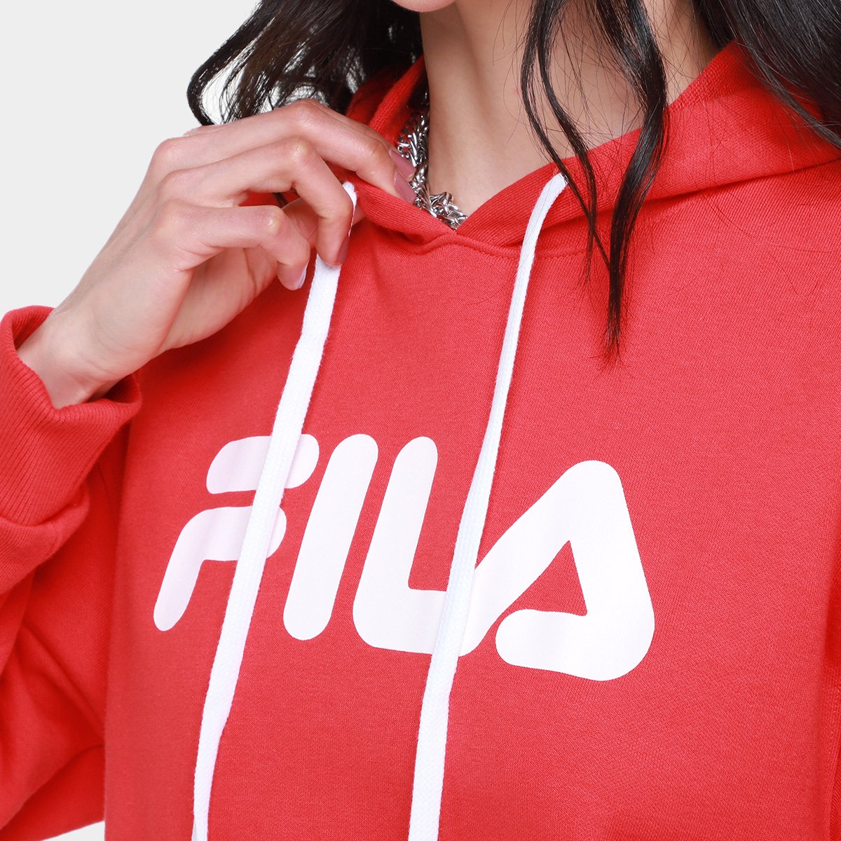 Moletom Fila Comfort Letter II c/ Capuz Feminino - Tam: P - 2