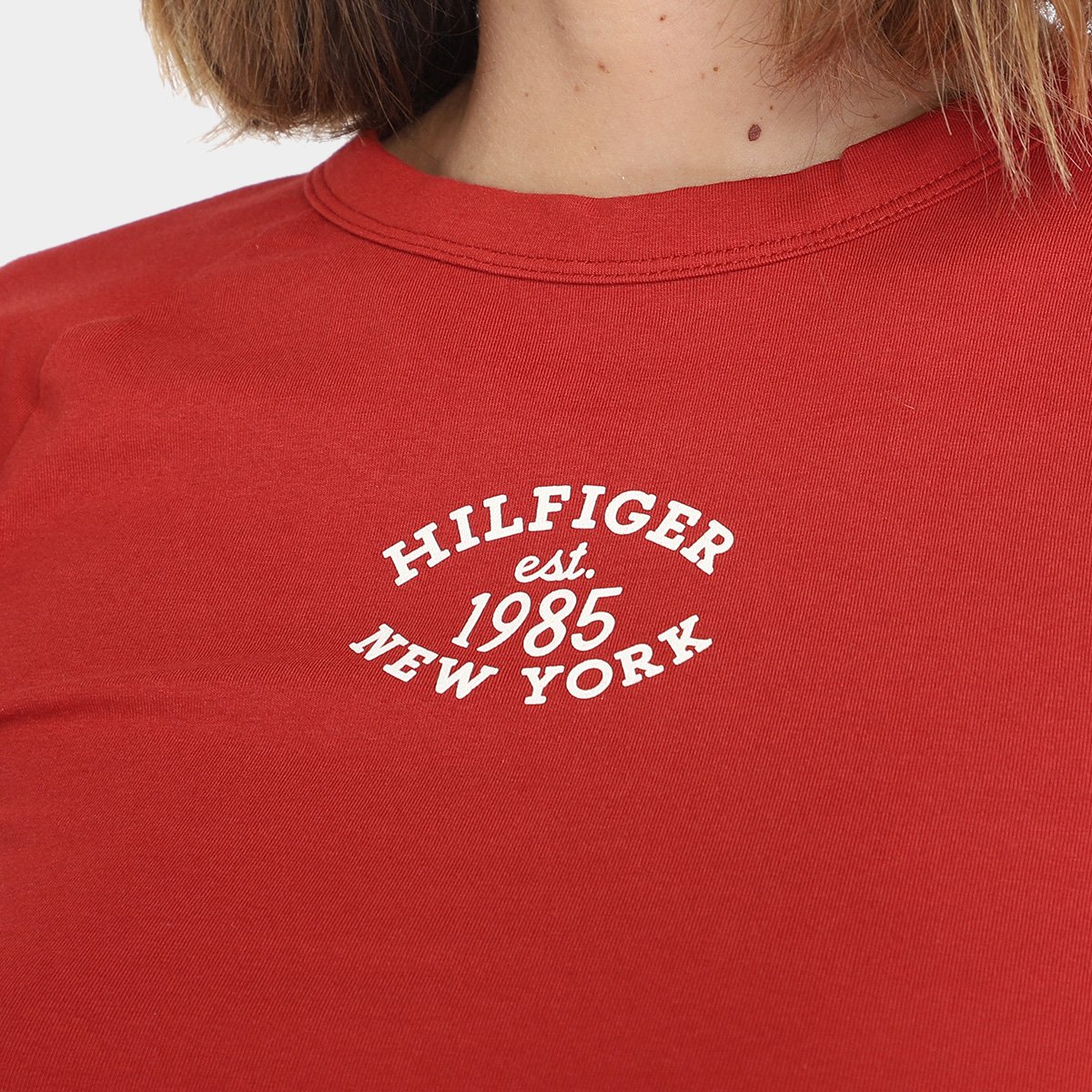 Camiseta Tommy Hilfiger Im Slim Varsity Feminina - Tam: M - 2
