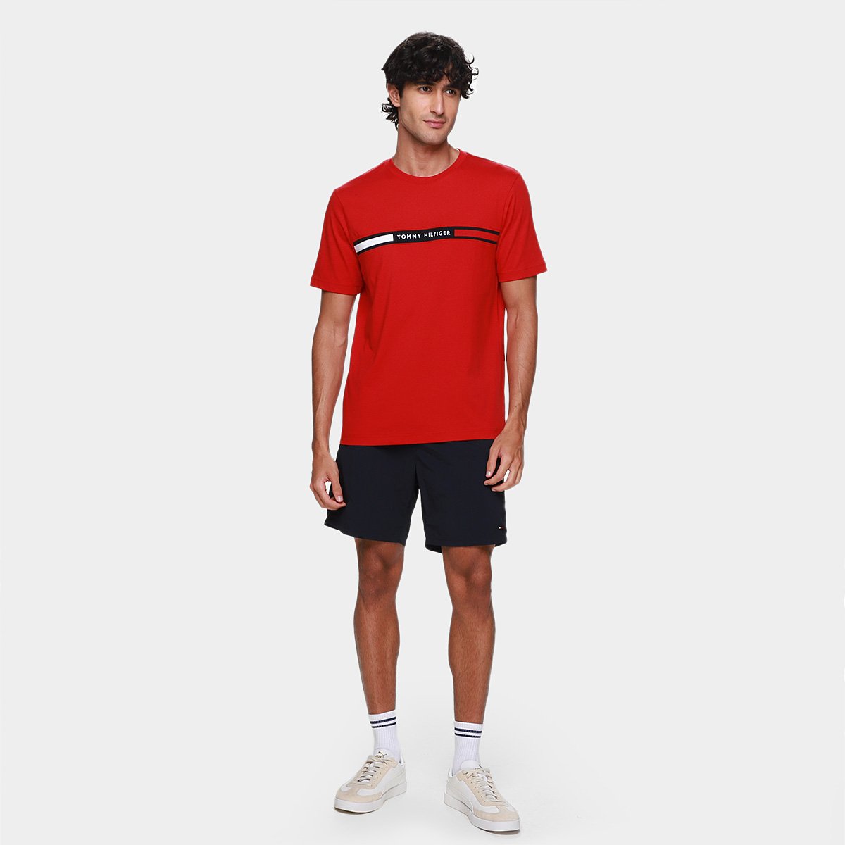 Camiseta Tommy Hilfiger Chest Insert Masculina - Tam: GG - 4