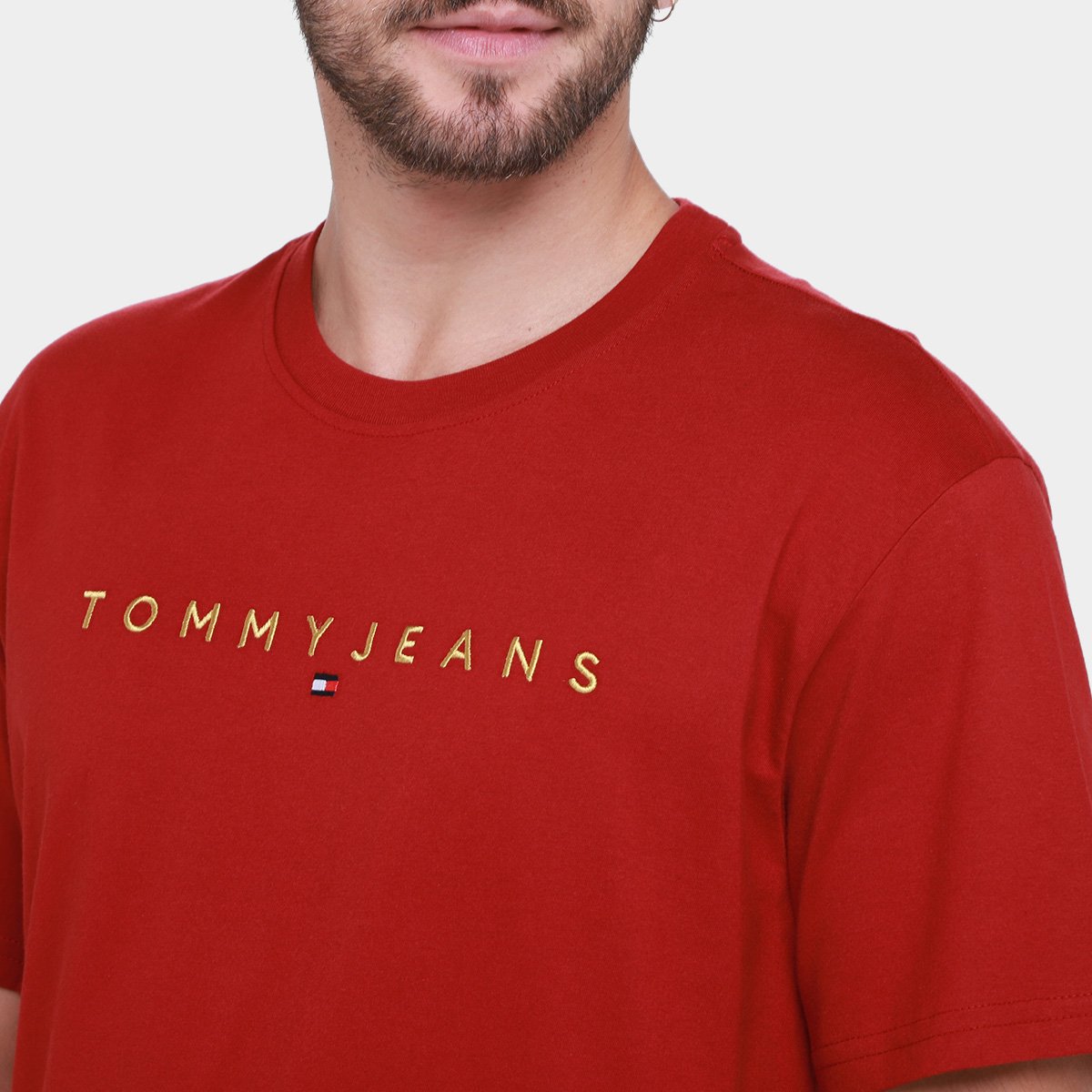 Camiseta Tommy  Jeans Gold LNR Masculina - Tam: P - 2
