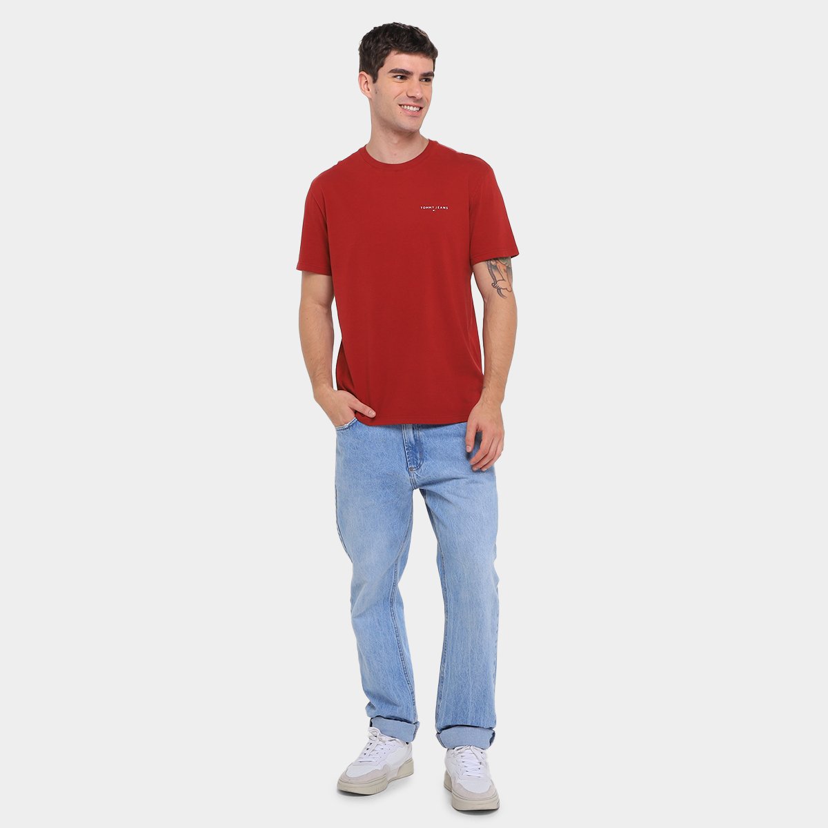 Camiseta Tommy Jeans Chest Masculina - Tam: GG - 3