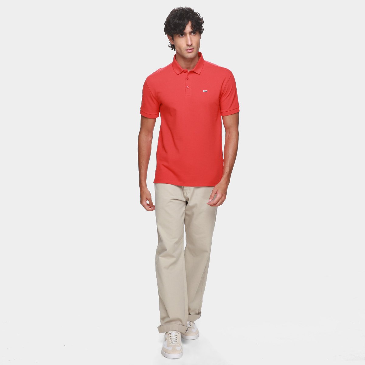 Camisa Polo Tommy Jeans Casual Masculina - Tam: P - 5