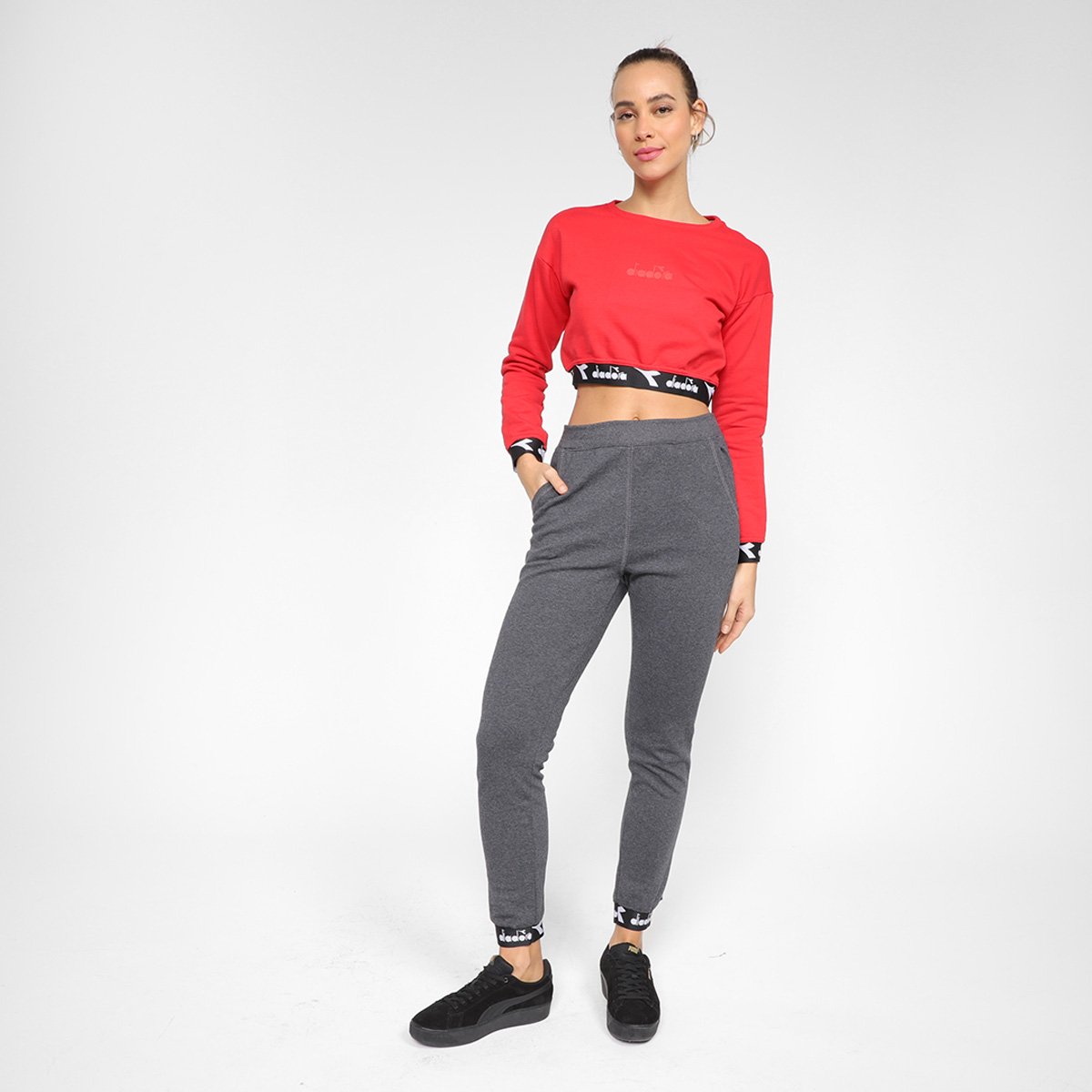 Moletom Cropped Diadora Dia Feminino - Tam: M - 3