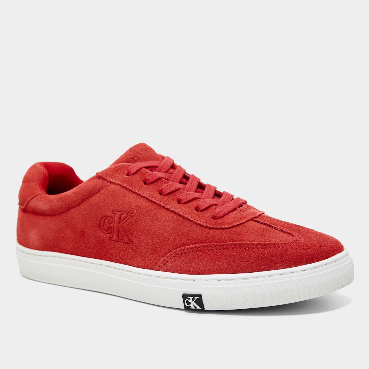 Tênis Couro Calvin Klein Project Embossed Camurça Feminino - Tam: 38 - 1
