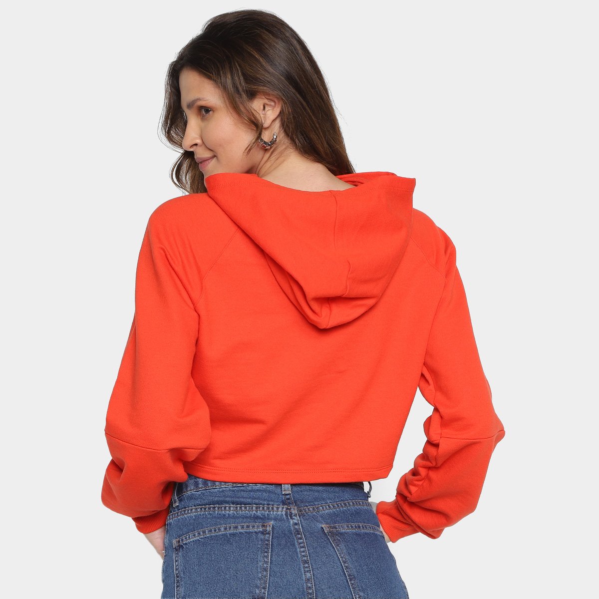 Blusa Moletom Cropped Colcci Casual Com Capuz Feminina - Tam: GG - 1