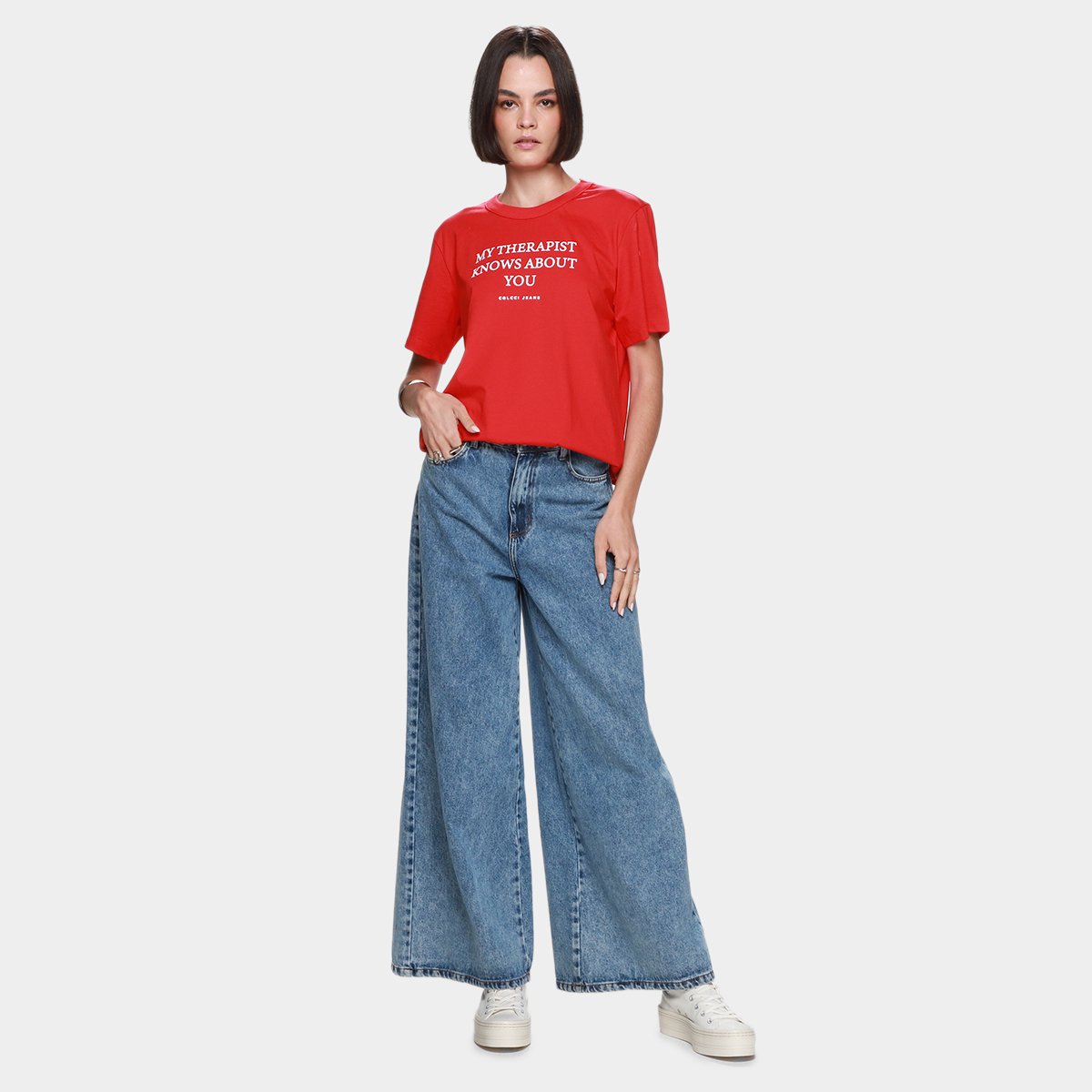 Camiseta Colcci Jeans Casual Feminina - Tam: G - 3