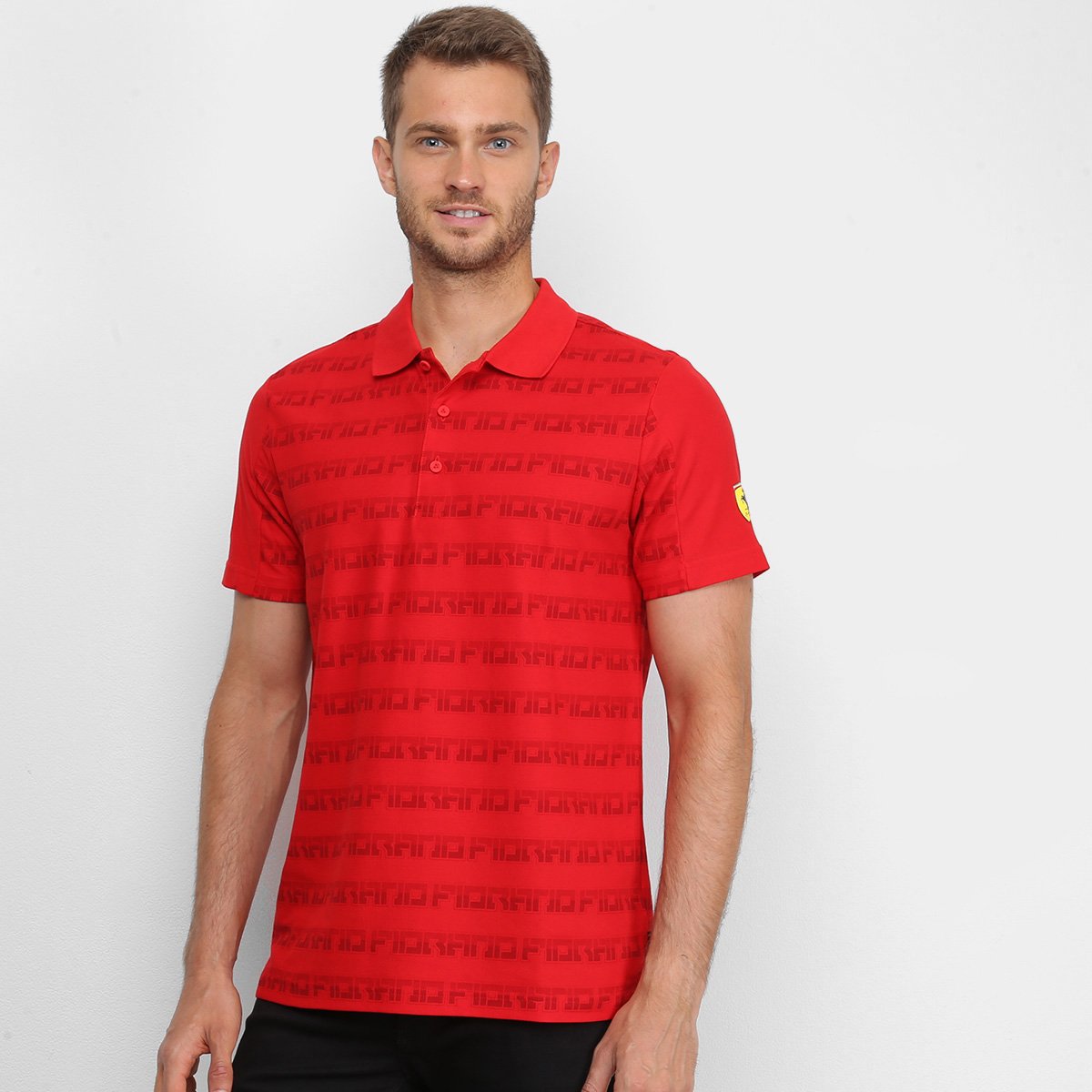 Camisa Polo Puma Scuderia Ferrari AOP Masculina