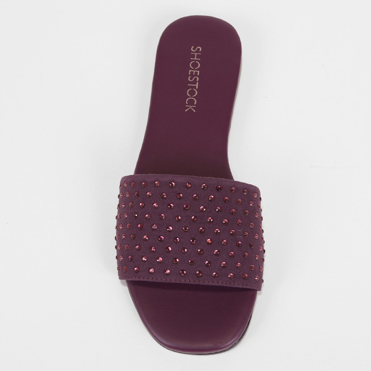Rasteira Shoestock Slide Strass - Tam: 38 - 5