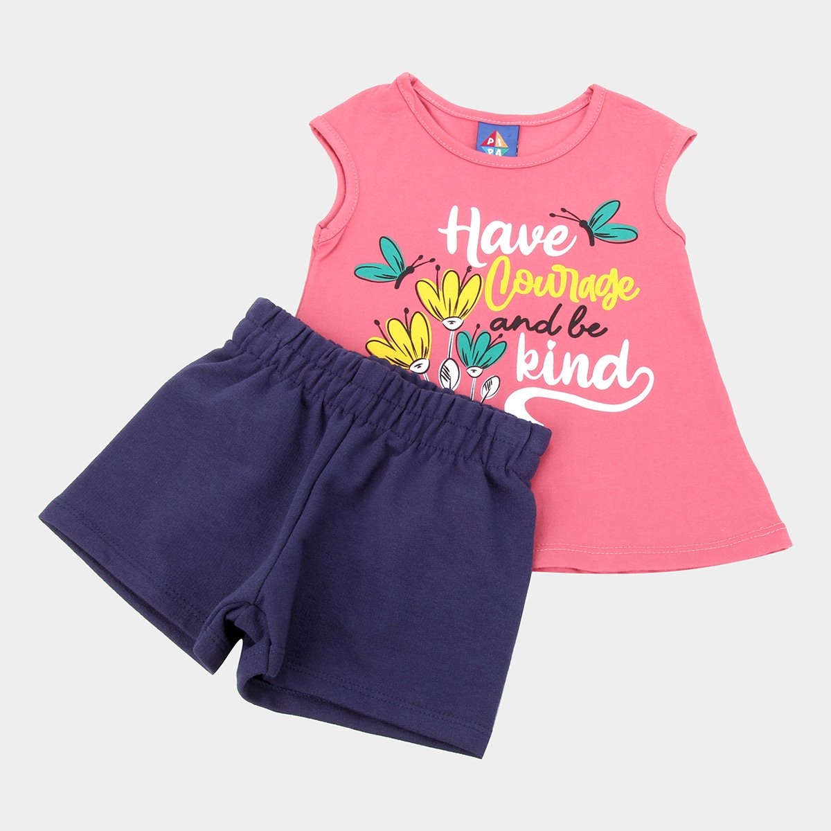 Conjunto Bebê Pipa Estampado Feminino