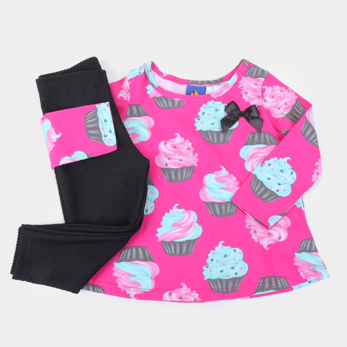 Conjunto Infantil Pipa Estampado Feminino