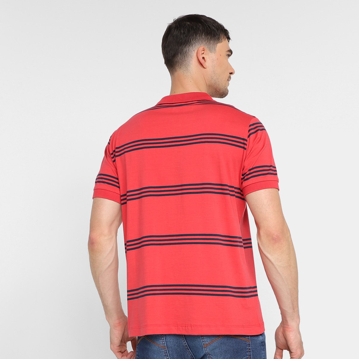 Camisa Polo Lucky Sailing Listrada Masculina - Tam: M - 1