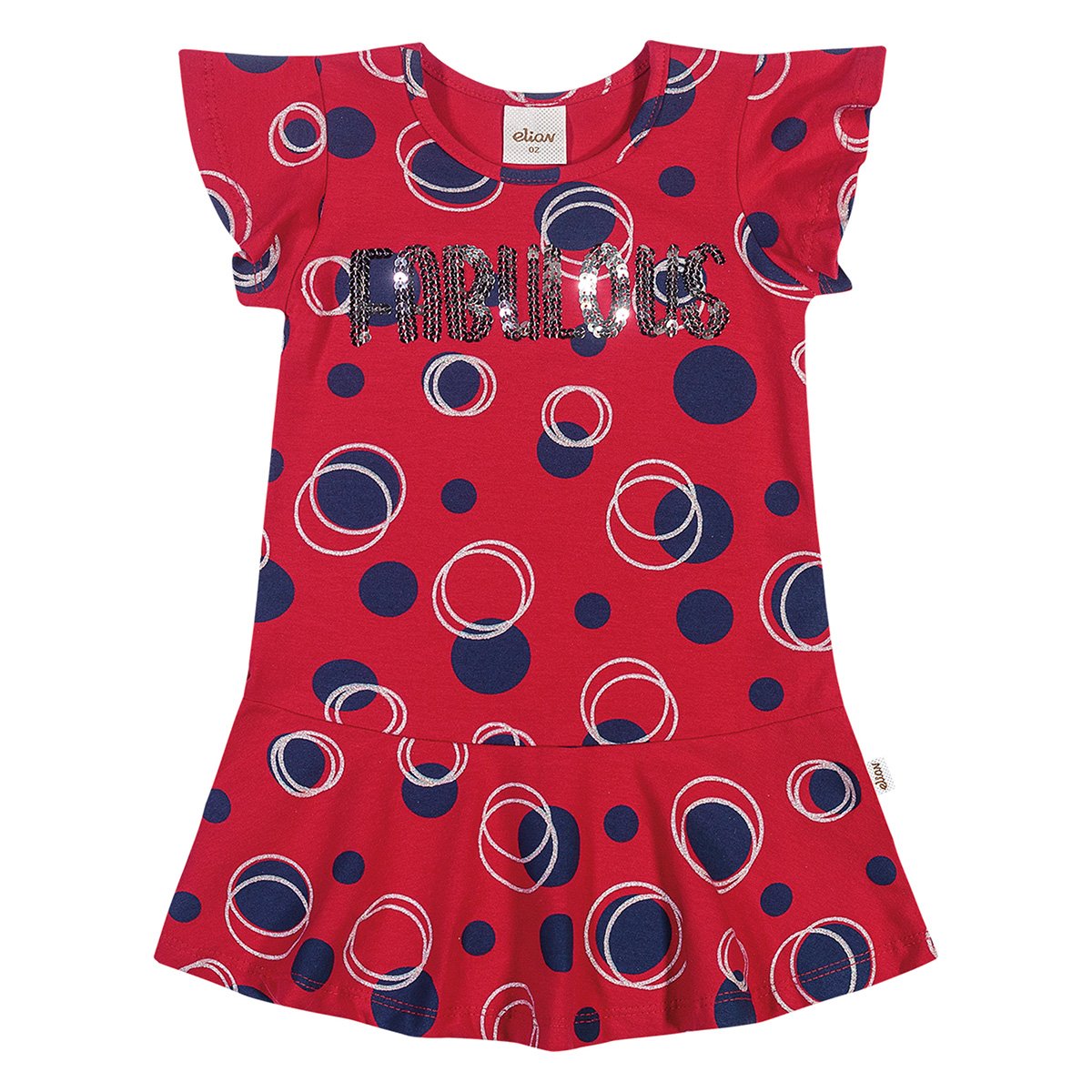 Vestido Bebê Elian Fabulous Paêtes