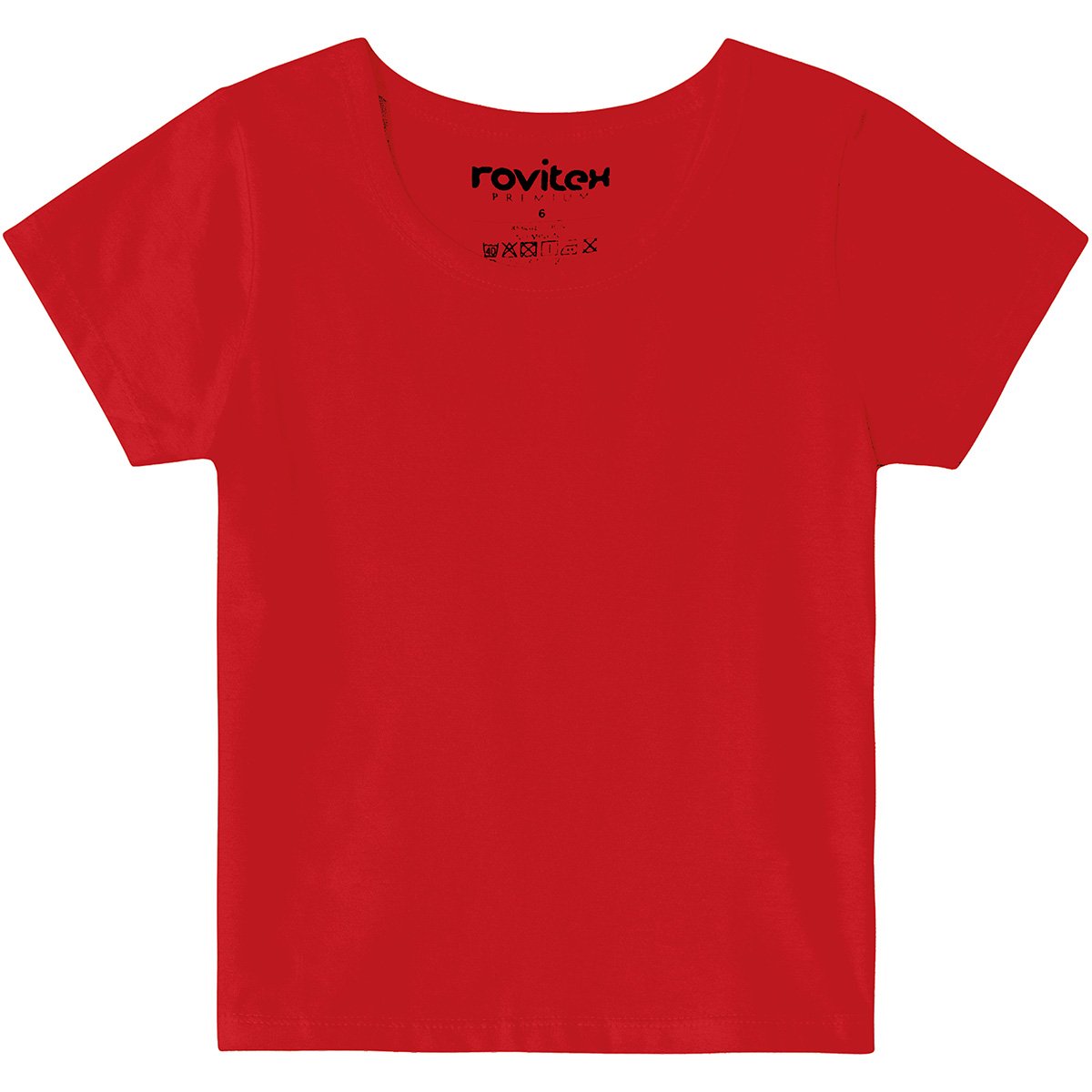 Blusa Infantil Rovitex Cotton Básica Feminina