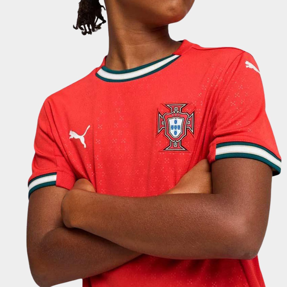 Camisa Infantil Seleção Portugal Home 25/26 s/n Torcedor Puma - Tam: 16A - 1
