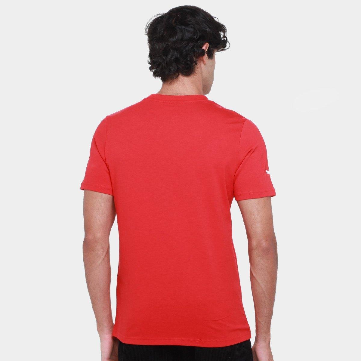 Camiseta Puma Ferrari Race Tonal Big Shield Masculina - Tam: G - 1