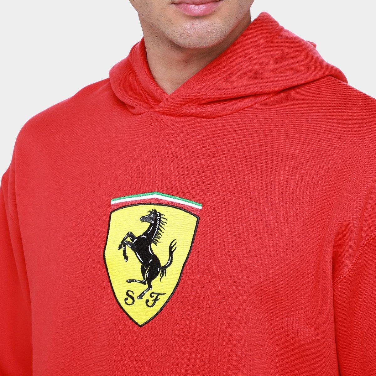 Moletom Com Capuz Puma Ferrari Race Big Shield Masculino - Tam: P - 2