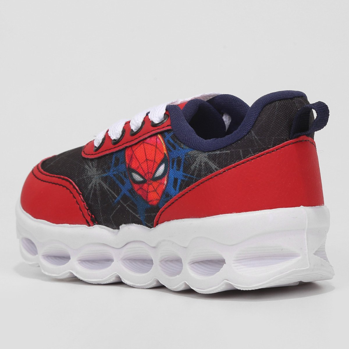 Tênis Infantil Marvel Spider Man Com Led Menino - Tam: 20 - 4