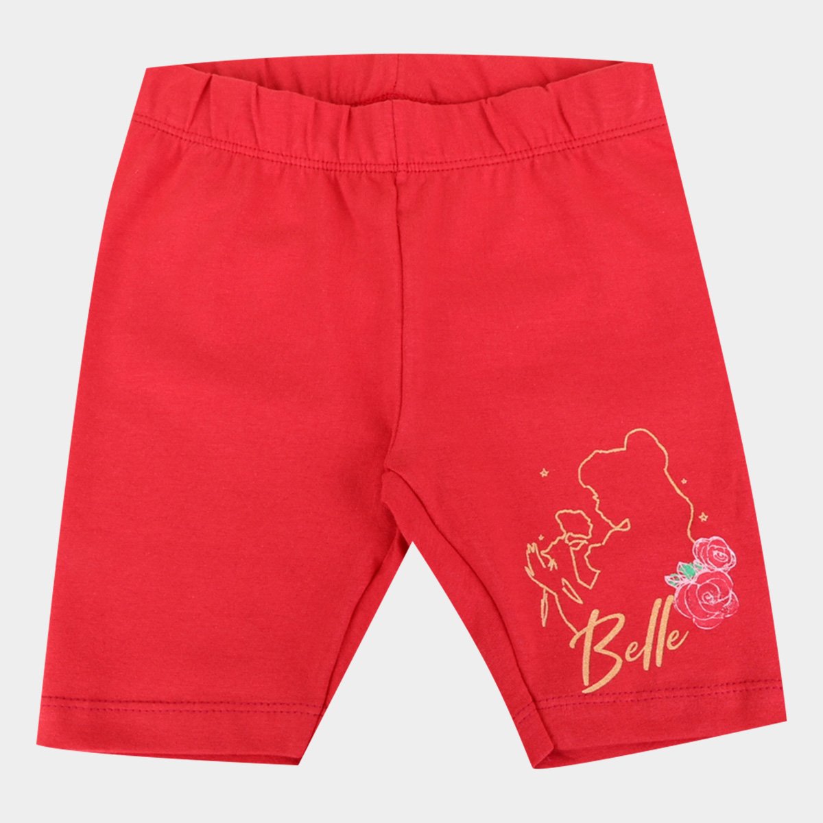 Short Infantil Disney Bella Feminino