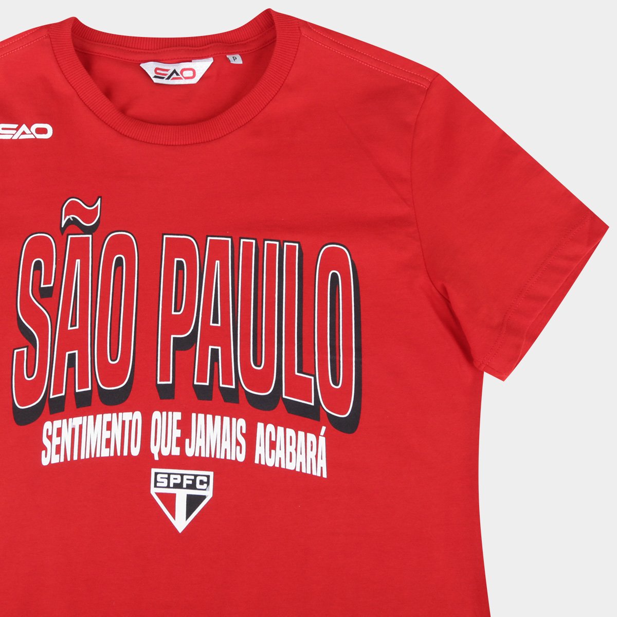 Camiseta São Paulo Casual Feminina - Tam: P - 3