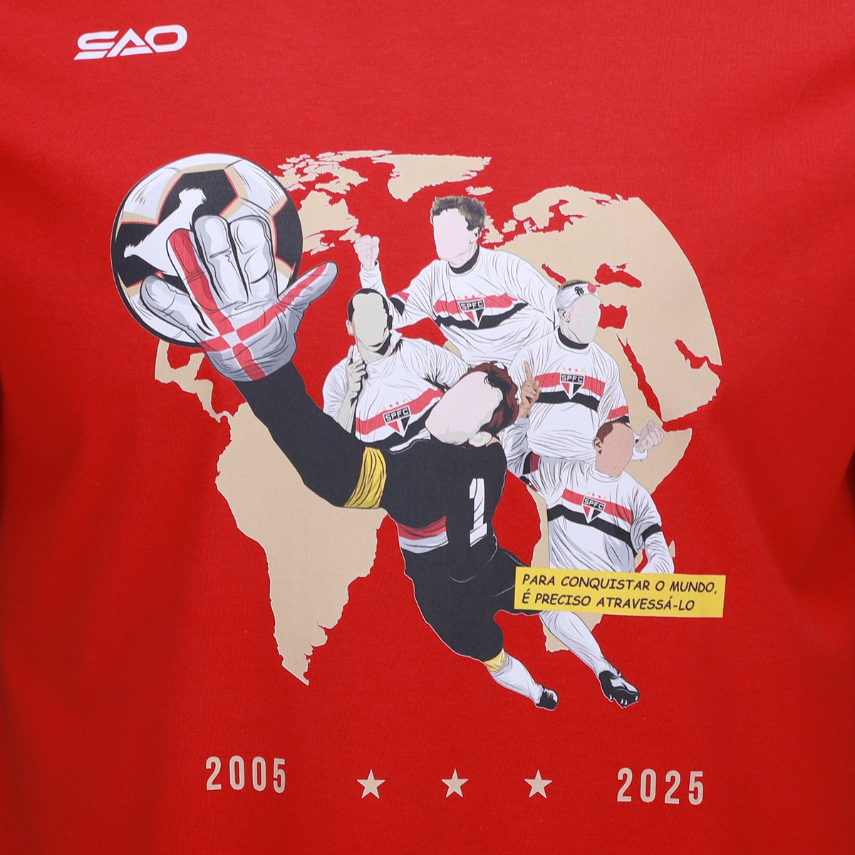 Camiseta São Paulo Heróis do Tri Masculina - Tam: P - 2