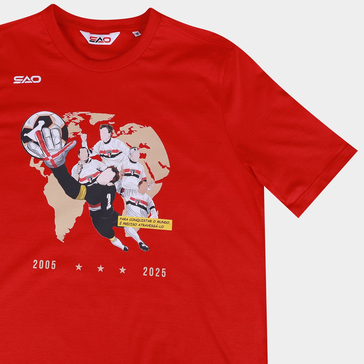 Camiseta São Paulo Heróis do Tri Masculina - Tam: P - 4